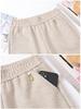 Middle-aged and Elderly Women's Wool Straight-Leg Pants - Autumn/Winter Casual Loose Fit