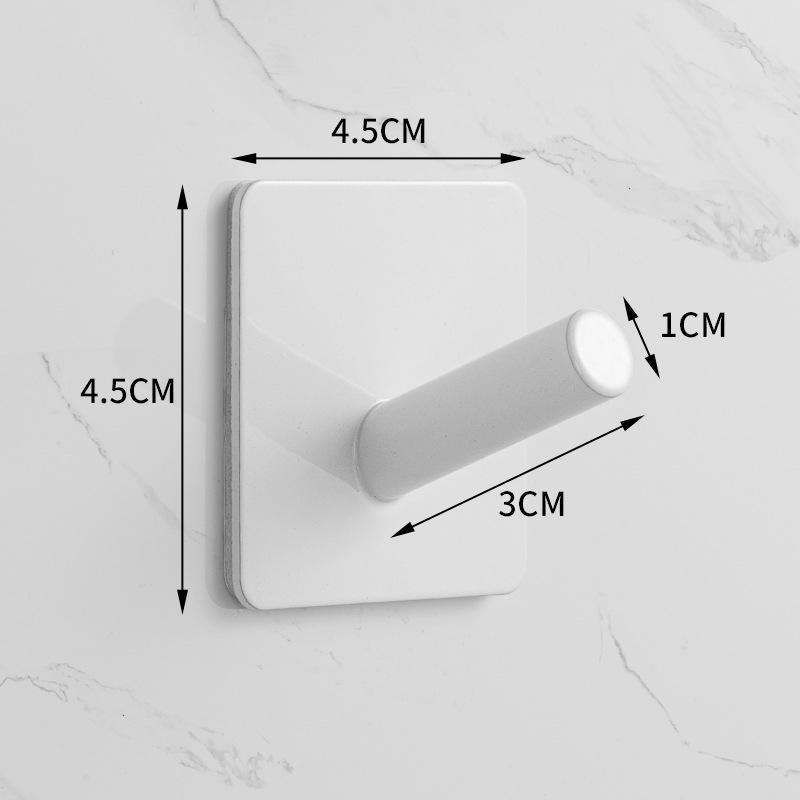 Traceless 304 Stainless Steel Adhesive Hook for Bathroom & Kitchen