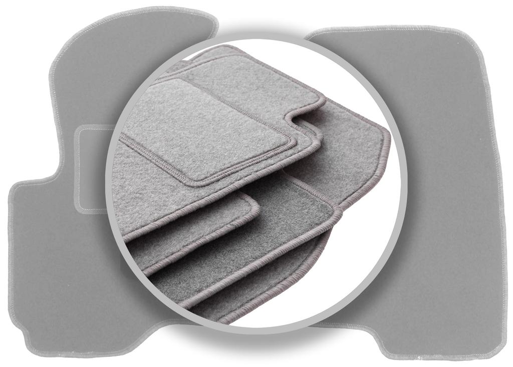 Šedé autokoberce pro: Mitsubishi Colt VII hatchback (2004-2008)