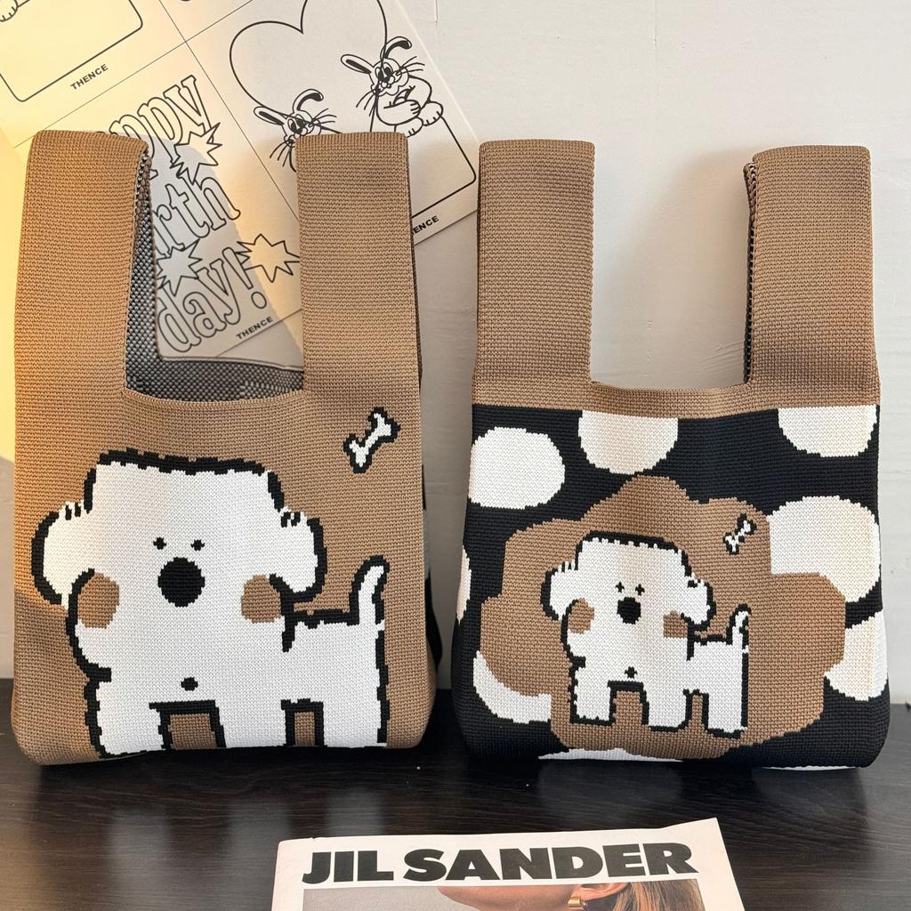 Geantă Tricotată cu Tematică Festivalul Bărcii Dragonului Geantă Cadou pentru Întâlnirea Companiei Geantă de Mână Cadou de Nuntă Geantă Zongzi Geantă Fericită pentru Bomboane