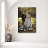 Canvas Print, Bazille and Camille - C. Monet Reproduction