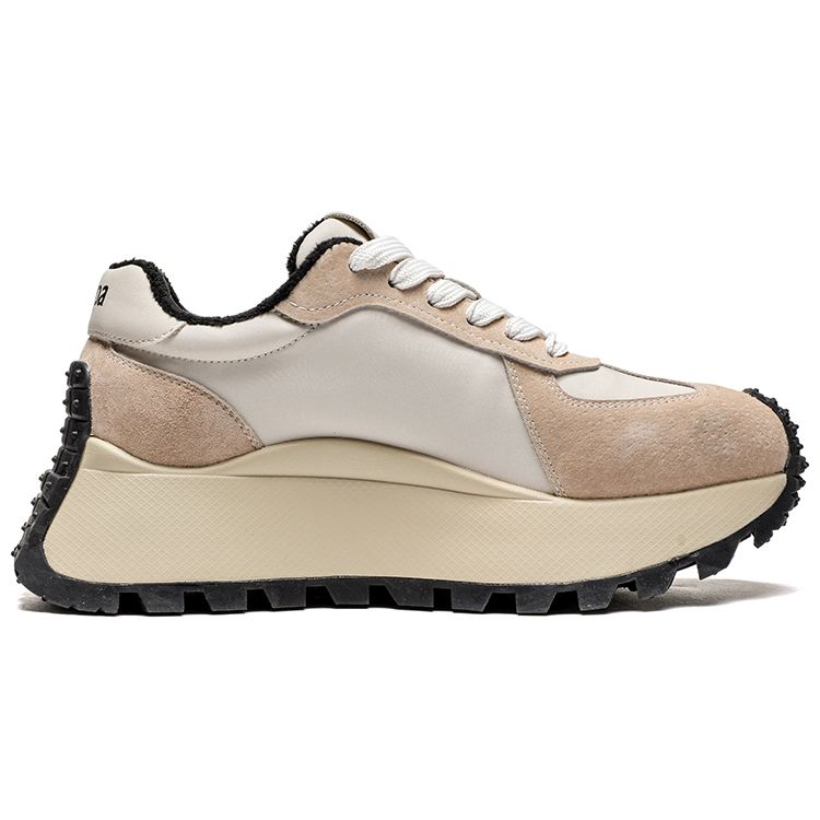 Kappa Fleece Thick Sole Versatile Non-Slip Wear-Resistant Warm Low-Top Casual Shoes Women casual shoes Gray Khaki K0D85MC49CJ1-602