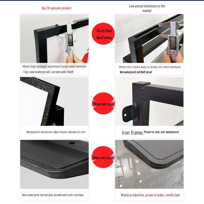 Windproof Poster Stand with Wheels
