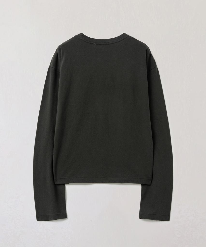Peullabijeum Men Crop Long Sleeve Tee - Black