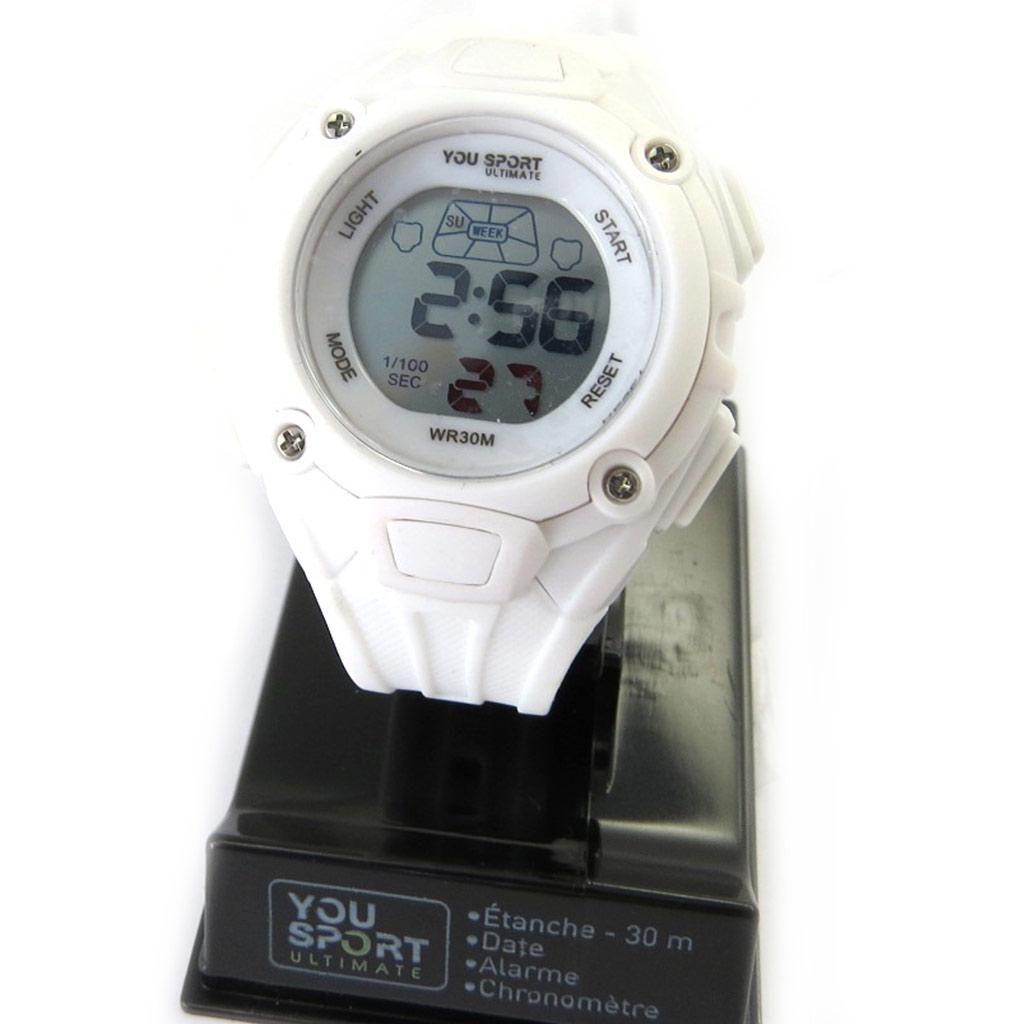 Les Trésors De Lily [M6147] - White 'Coloriage' Sports Watch