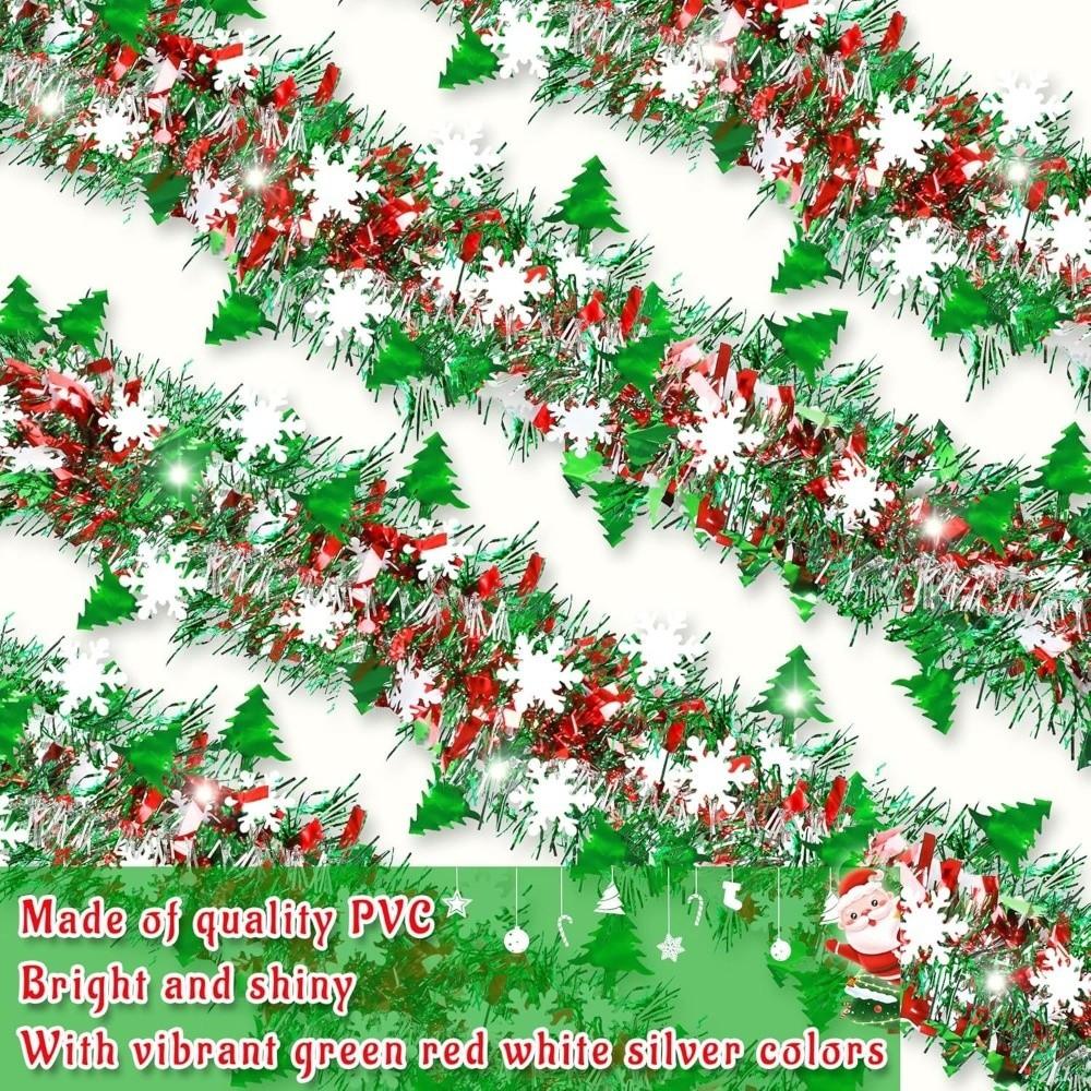 Colorful Christmas Decoration Ribbon Red Green Xmas Tree Charm Wedding Party Decoration Supplies