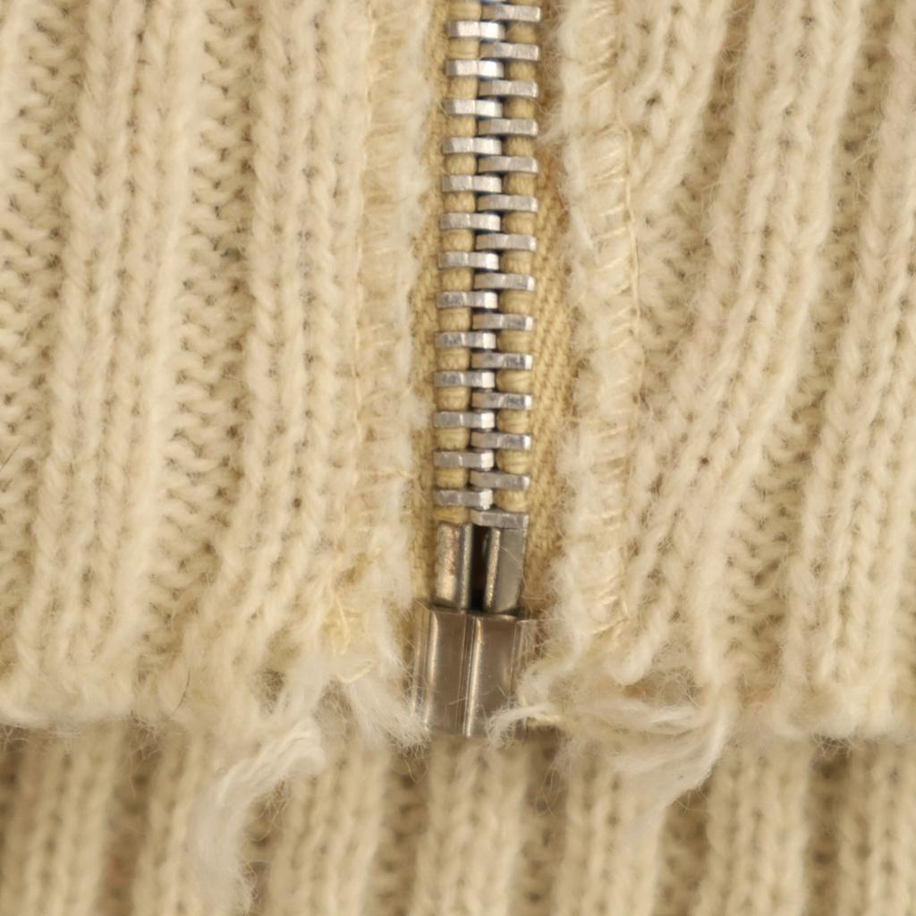 Vintage 70s Sepapoke Nordic Pattern Long Sleeve Zip Up Cardigan Red Women Used