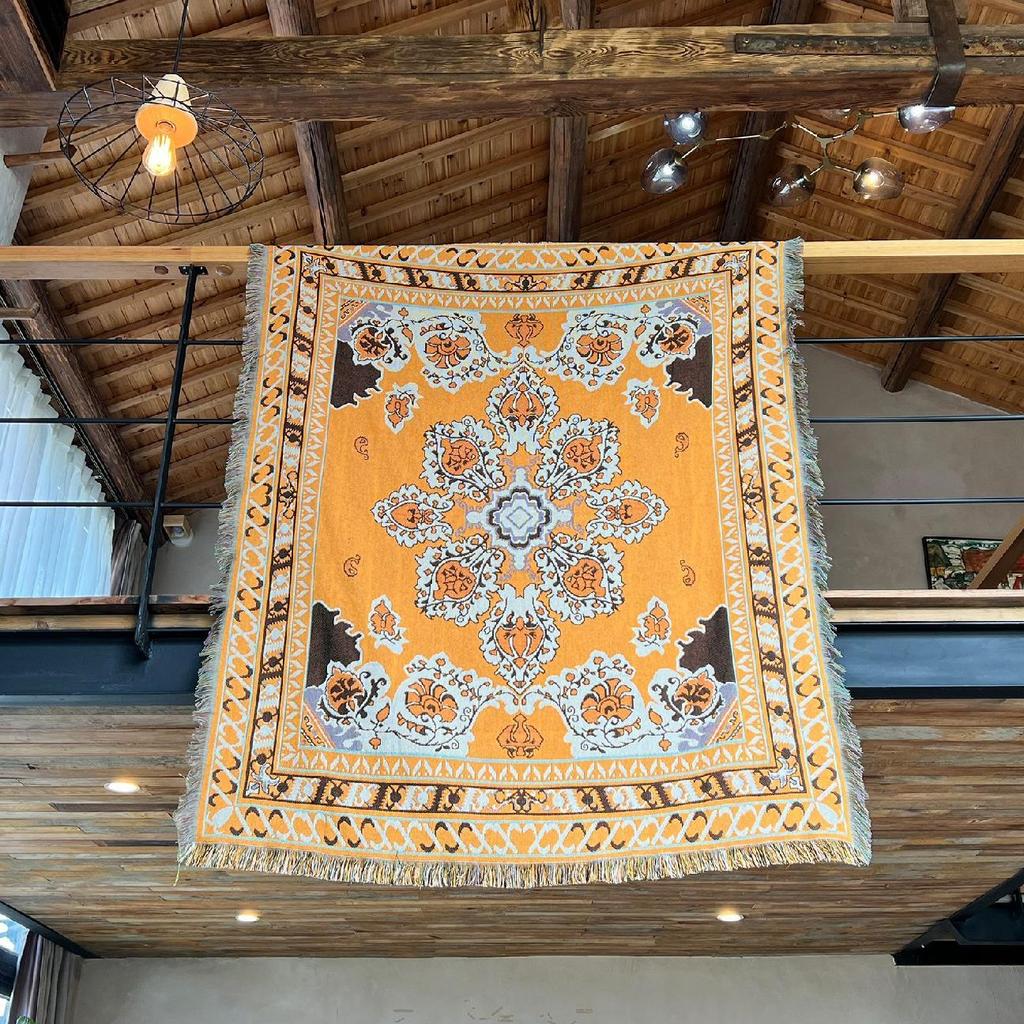 00% Cotton Tapestry Blankets - Custom Jacquard Woven Throws