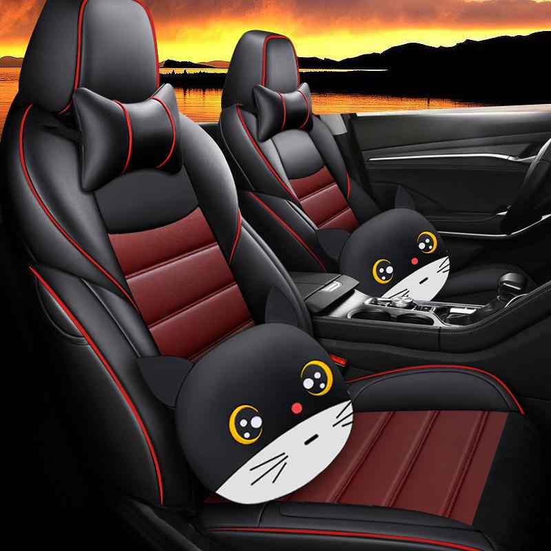 HMGJ Custom Leather Seat Cover for Changan CS75: Full Wrap, Sports Design, All-Season Use