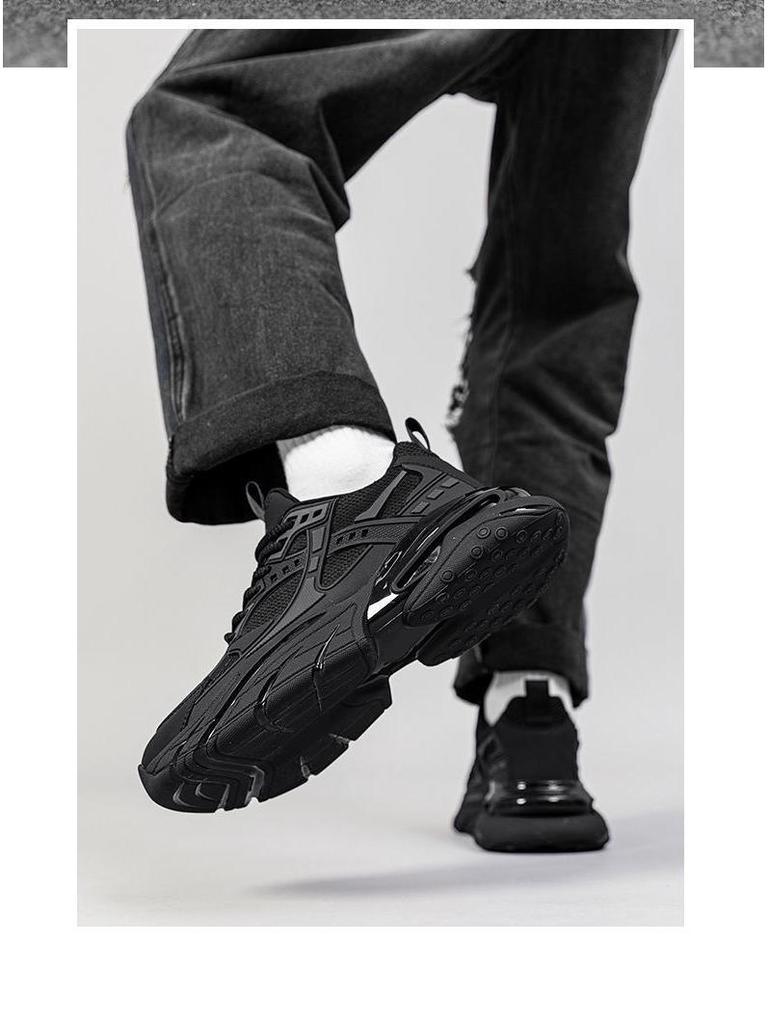 Lightweight Men's Trendy Autumn Running Sneakers: Casual, Versatile Fashion Dad Shoes for Youth Sports