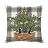 1Pc Christmas Winter Festival Pillowcase.Snowman,Snowflake,Gloves Pattern Bedroom Living Room Sofa Cushion Decorative Pillowcase