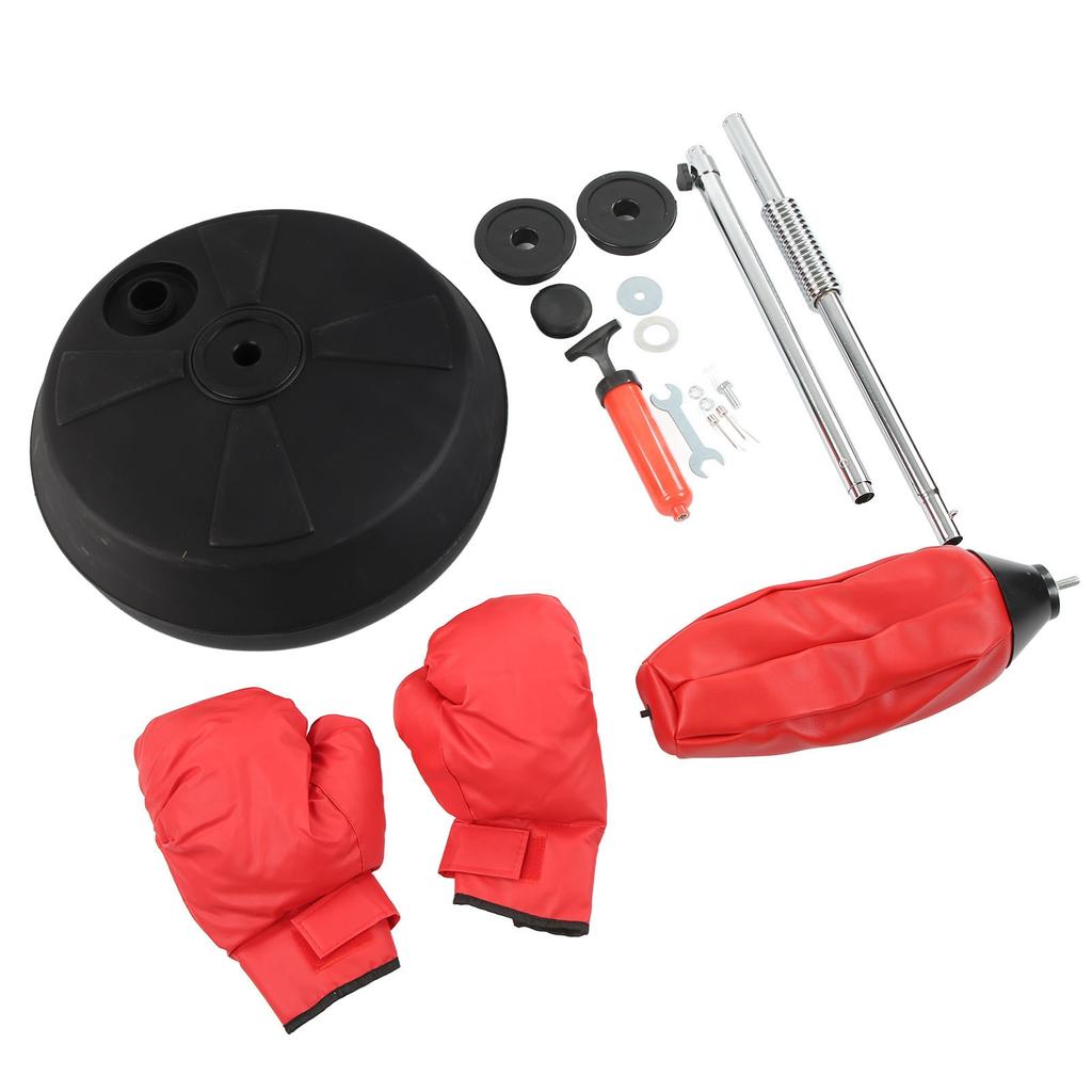 Punching Bag with Stand Gloves Boxing Punching Bag Adjustable Vertical Boxing Ball for Kids Adults