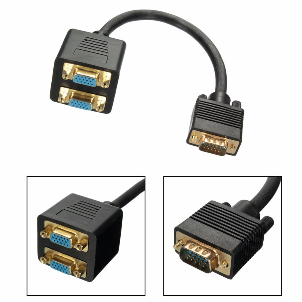 VGA Female Converter Adapter Splitter Y 