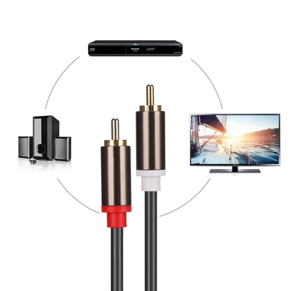 Aluminum Alloy Casing for RCA Audio Cable Tinned Copper Wire Amplifier Cable TV