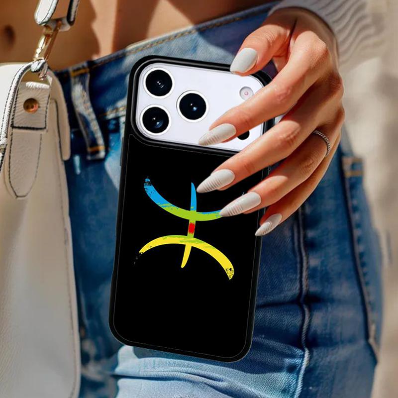 Amazigh Berber Flag Phone Case For iPhone 17 Air 14 15 13 12 Max Cover For Apple 14 15 16 16e 11 Pro Max Plus Coque