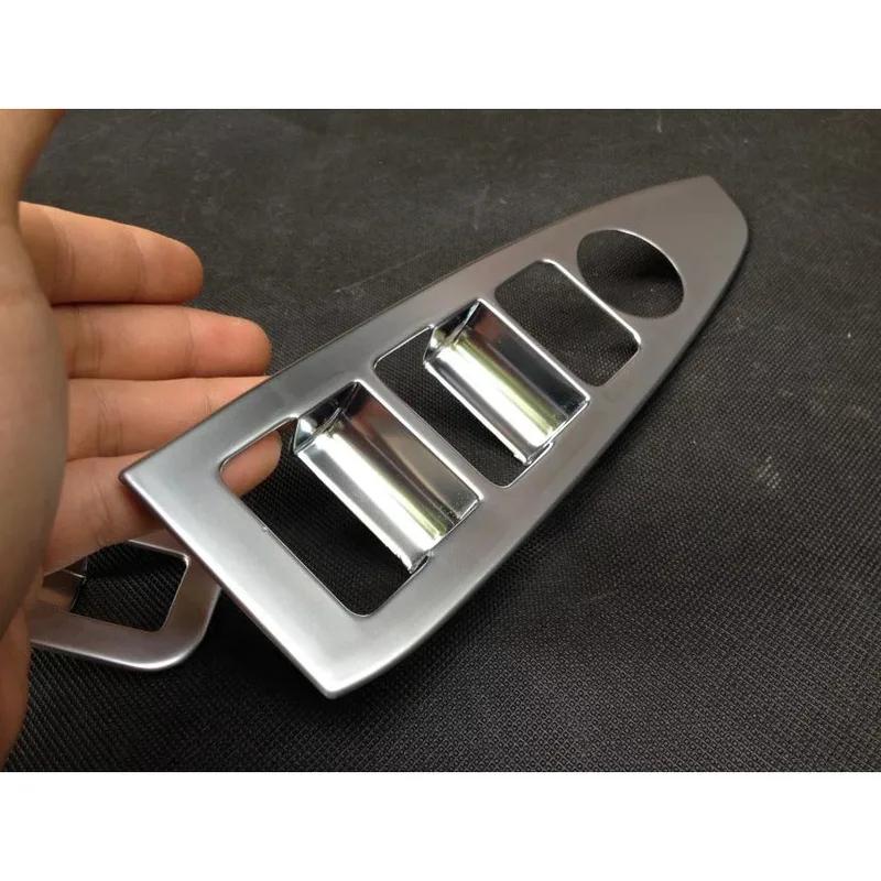 ABS Chrome Interior Door Window Lift Switch Button Panel Frame Cover Trim Fit For Mazd@ CX-5 CX5 2013~2016