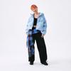 New MLB MONOGRAM Collection New York Yankees FW24 Down Jacket Women's Sky Blue 3FDJG1046-50SBS