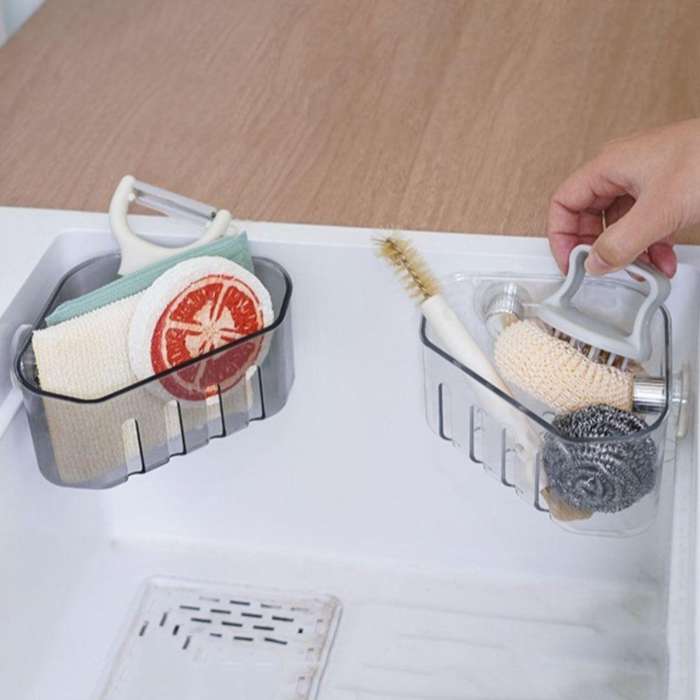 Multi functional Kitchen Sink Drain Racks Rotating Sponge Holder Sink Storage Basket  Laundry Room