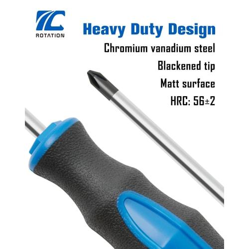 ROTATION Repair Tool Resin Handle Screwdriver Set, 6 Pieces