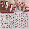New Nail Art Stickers Ins European and American Halloween Blood Print Rose Dark Spider Ghost Adhesive Nail Stickers