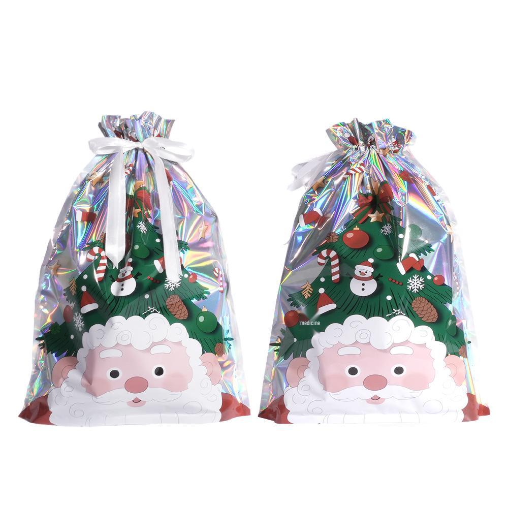 Exclusive Christmas Drawstring Gift Pouch - Festival Candy Bag in Stock