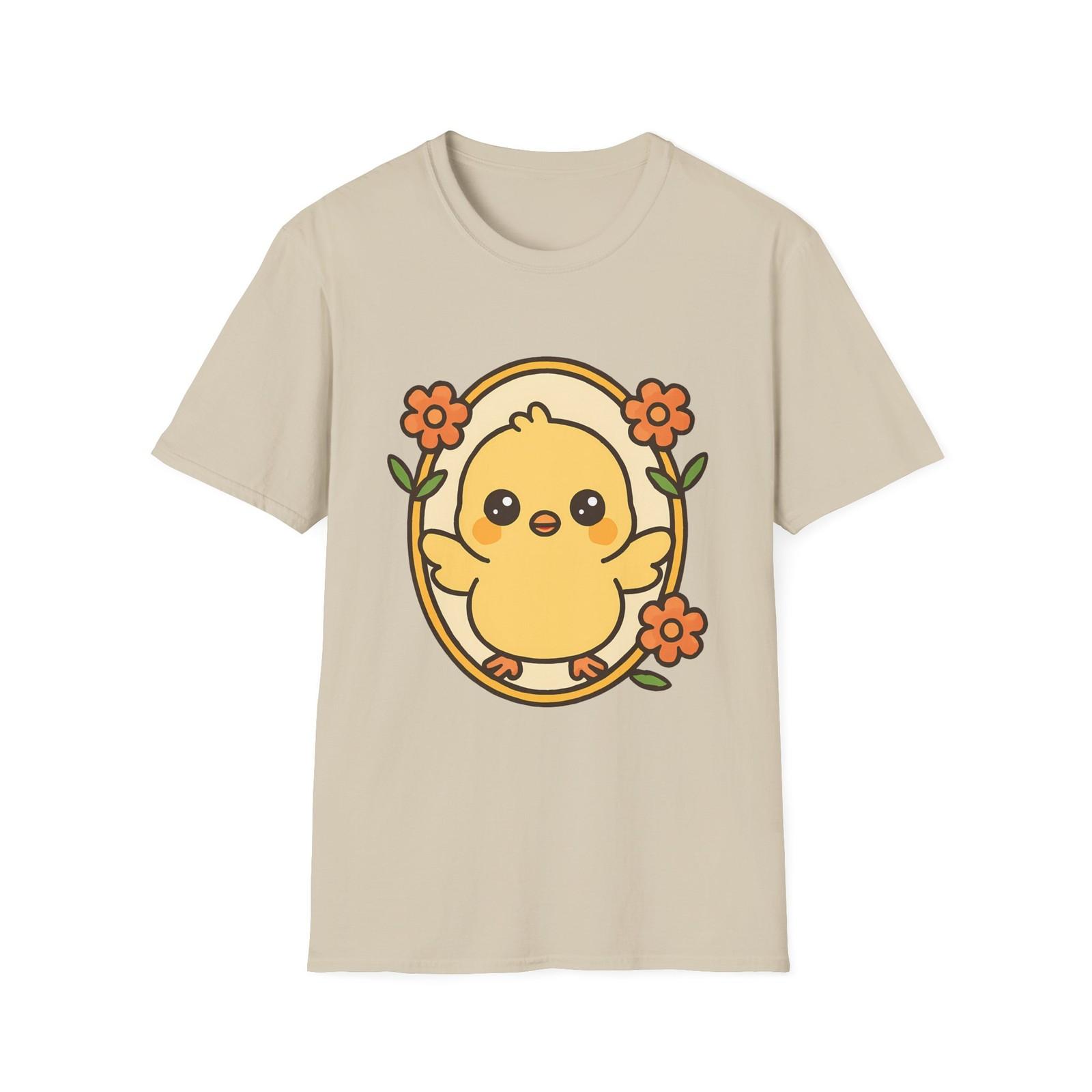Unisex Softstyle Easter Chick T-Shirt Mens Womens Tees Top | Cute, Spring. Kawaii Style 4XL