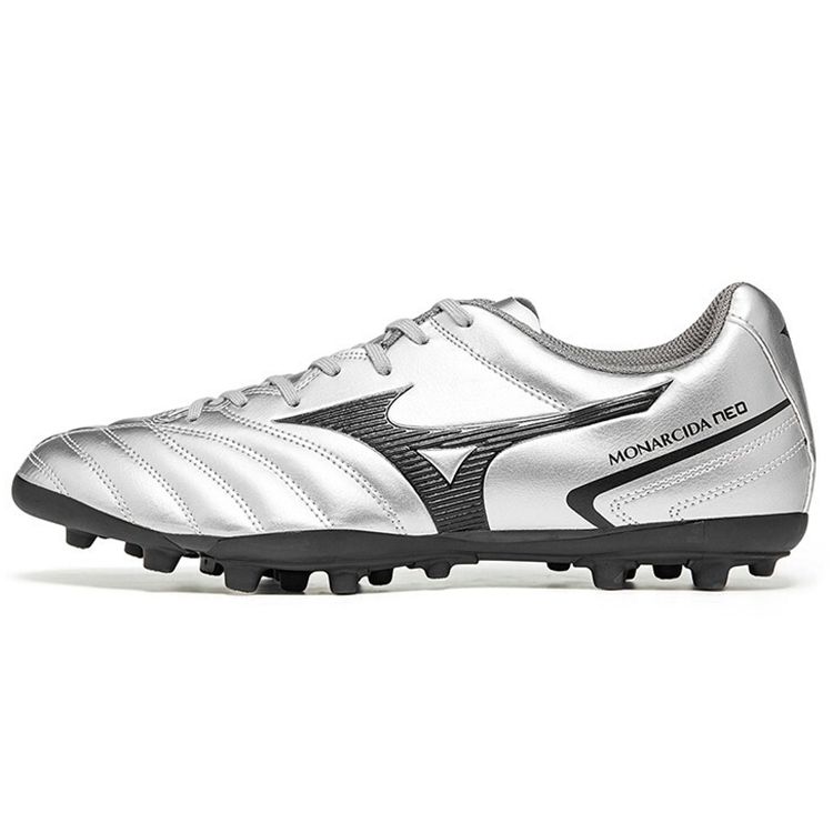 Mizuno Monarcida Neo II Select AG Mens Silver Grey Soccer Cleats P1GA210603 40.5