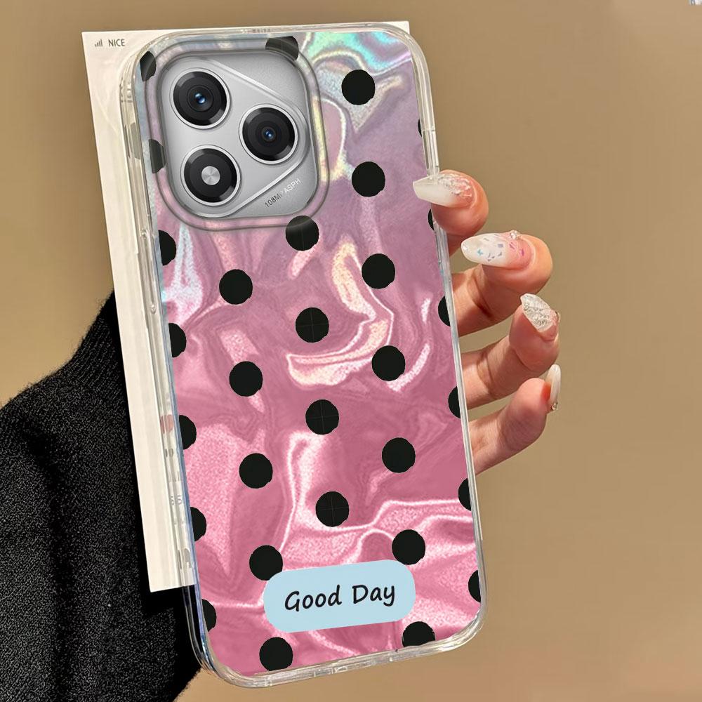 Colorful Classic Black Dots Phone Case for Honor 400 200 Pro Magic 5 6 7 Lite X9a X9b X9c X8a X8b X8c Shell Silicone Back Cover