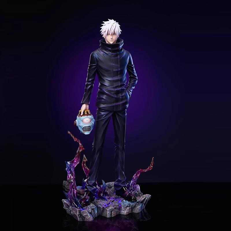 Anime JJK Figur Gojo Satoru Actionfigur Satoru Gojo Figurine Abnehmbare Statue Stehende Pose Modell Sammlerstücke Weihnachtsgeschenke