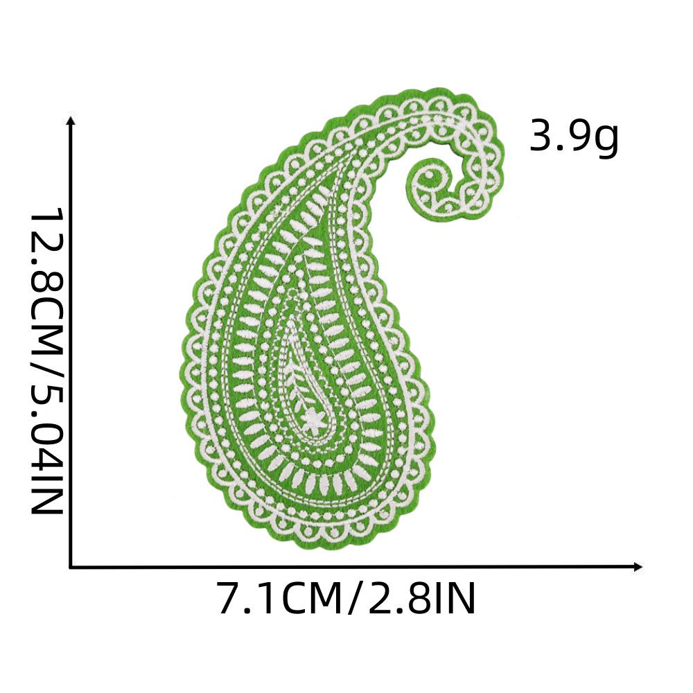 

Хенна Тату Тканевая Наклейка: Полая вышивка Пейсли нашивка Аксессуар для одежды