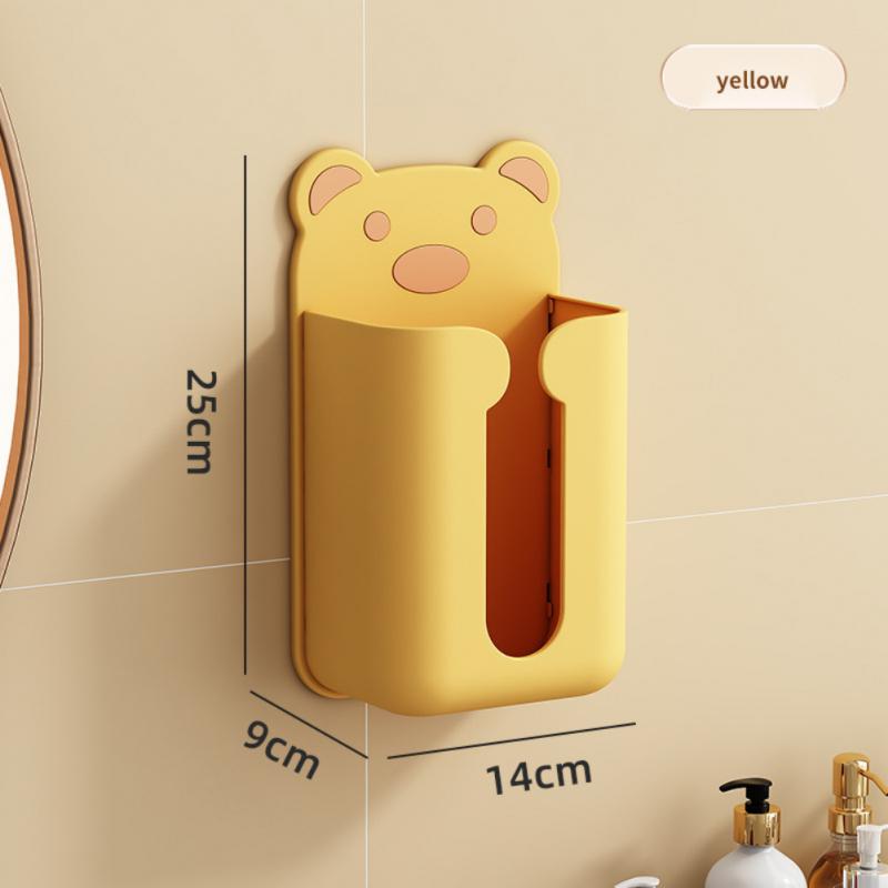 Wall Mounted Tissue Box Adhesive Tissue Shelf Napkin Holder Dispenser Rack Nordic Kitchen Home Space-saving Shelf Tissue Holder