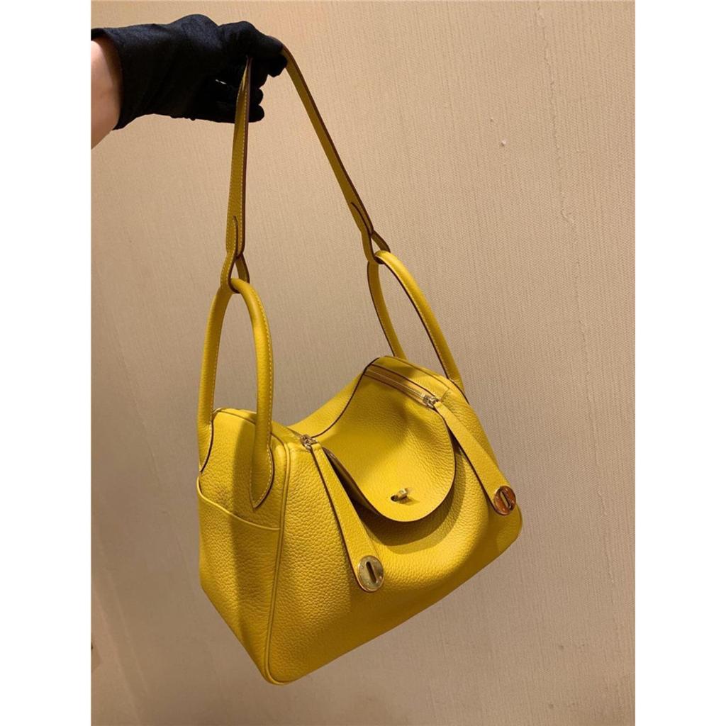 High-end Bag 26 Doctor Bag Head Layer Leather Single Shoulder Crossbody Pillow Bag Large Capacity