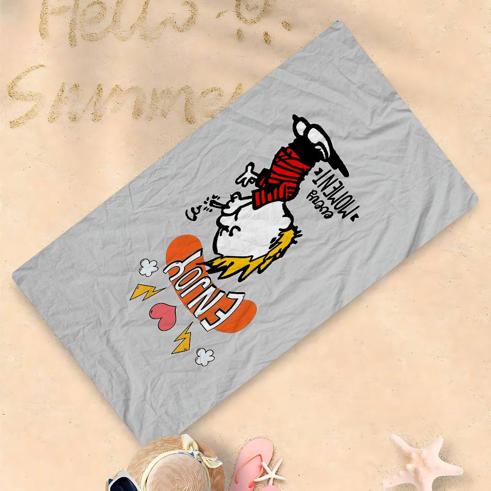 C-Calvin And Hobbes Microfiber Beach Towel Absorbent Quick dry Soft Yoga Swimming Resort Mountain Climbing Towel