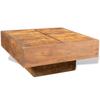 Day and Night - Day and Night Square Coffee Table Solid Brown Mango Wood