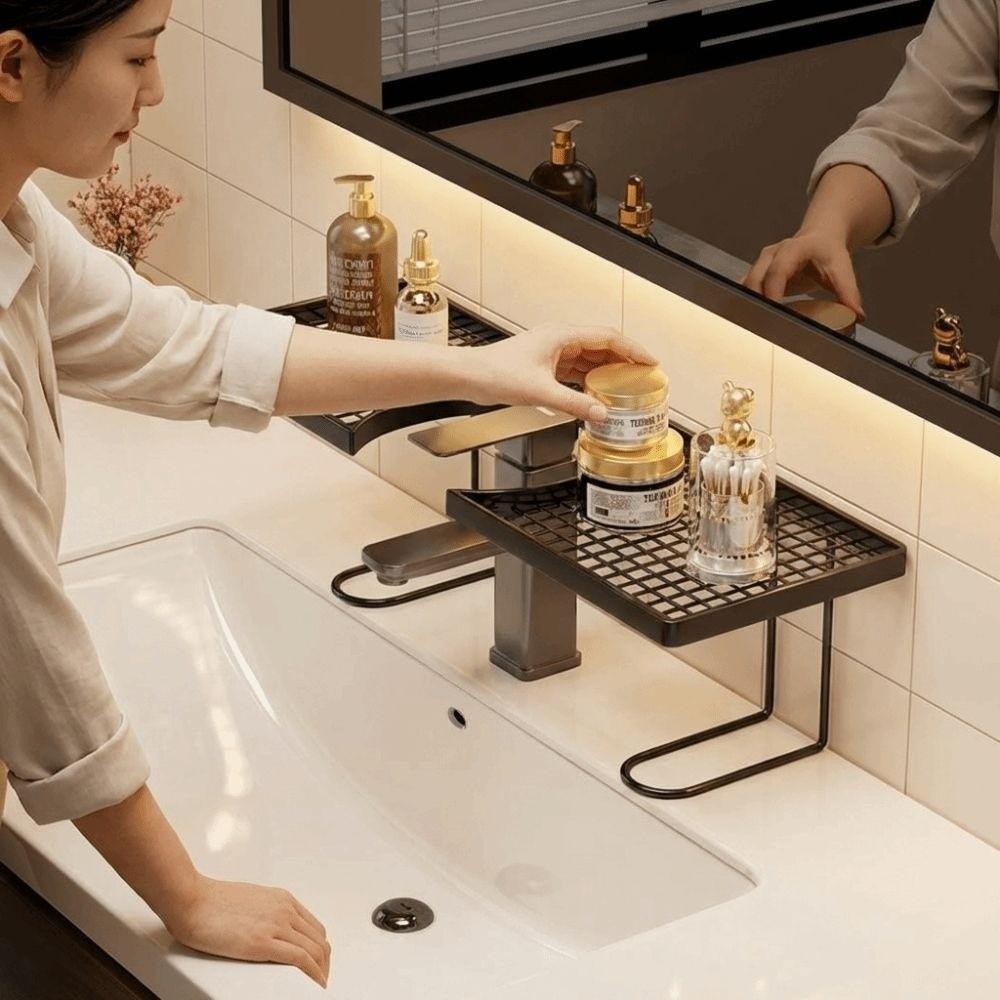 Mesh Bathroom Storage Rack Universal Kitchen Storage Rack Faucet Storage Shelf  Bathroom Sink