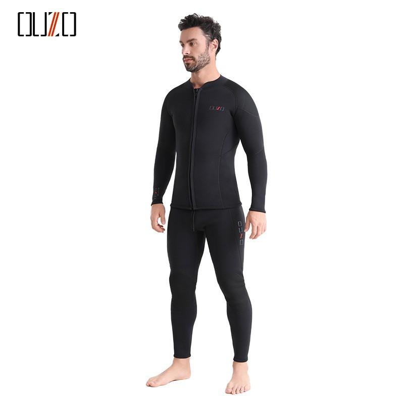 3mm Mens Neoprene Wetsuit Top Pants Set Snorkeling Surfing Swimming Warmth Protection