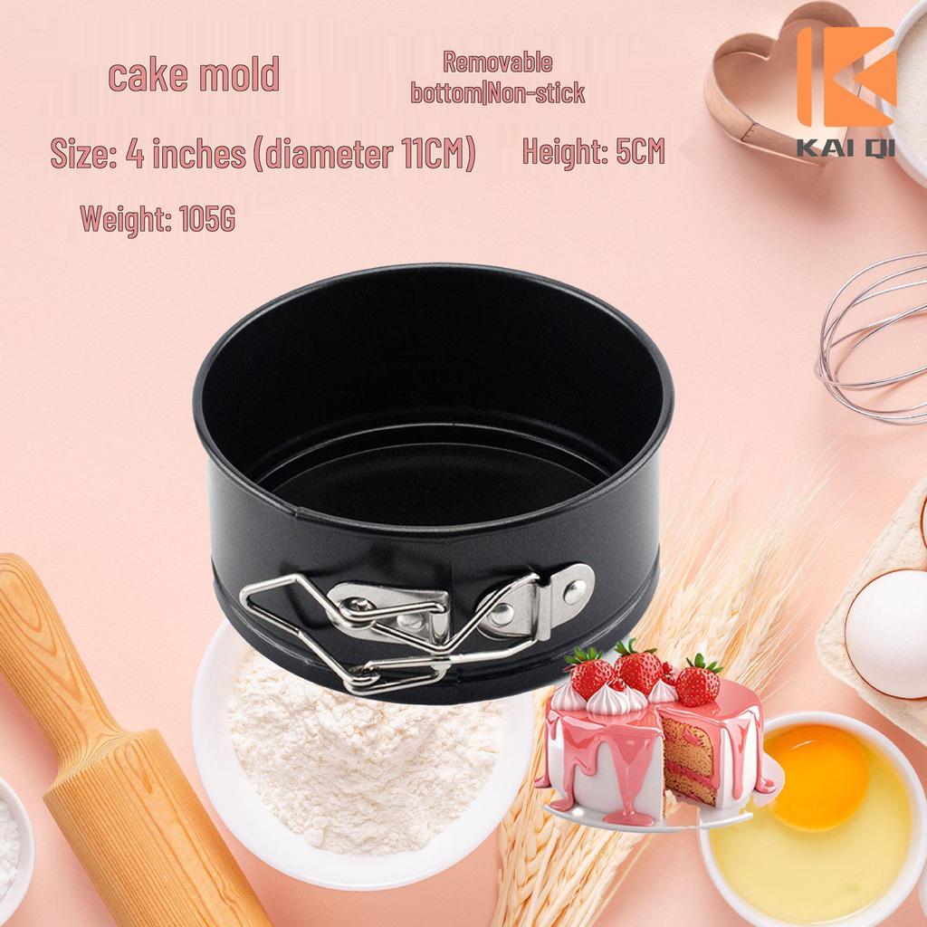 Non-Stick Removable Bottom Chiffon Cake Molds & Mousse Rings Baking Pan Set