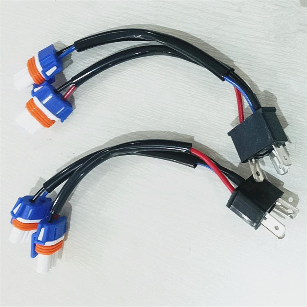2x H4 to 9005 Headlight Bulb Conversion Wiring Harness Ceramic Plug Adapter 100W