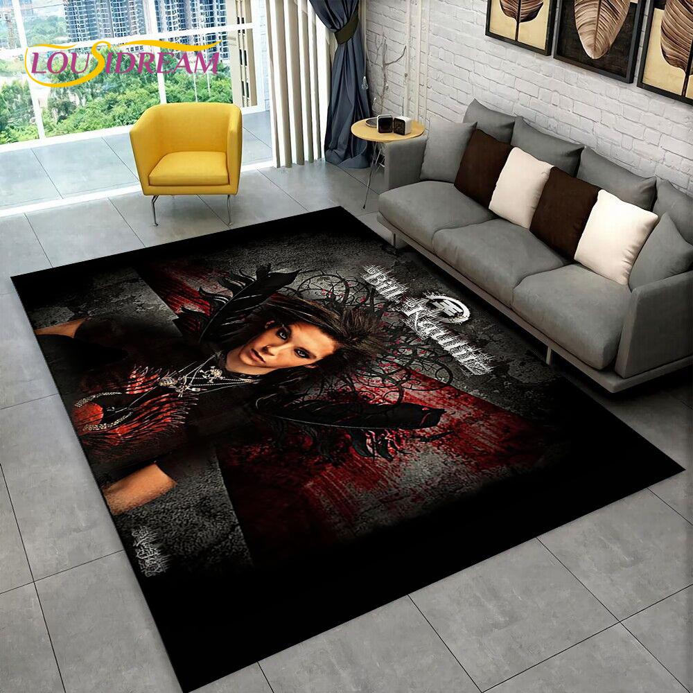 

Tokio Hotel Рок-группа Билл Каулитц Ковер Коврик для дома Гостиная Спальня Диван Придверный коврик Декор, детский ковер Нескользящий коврик для пола 40x60cm