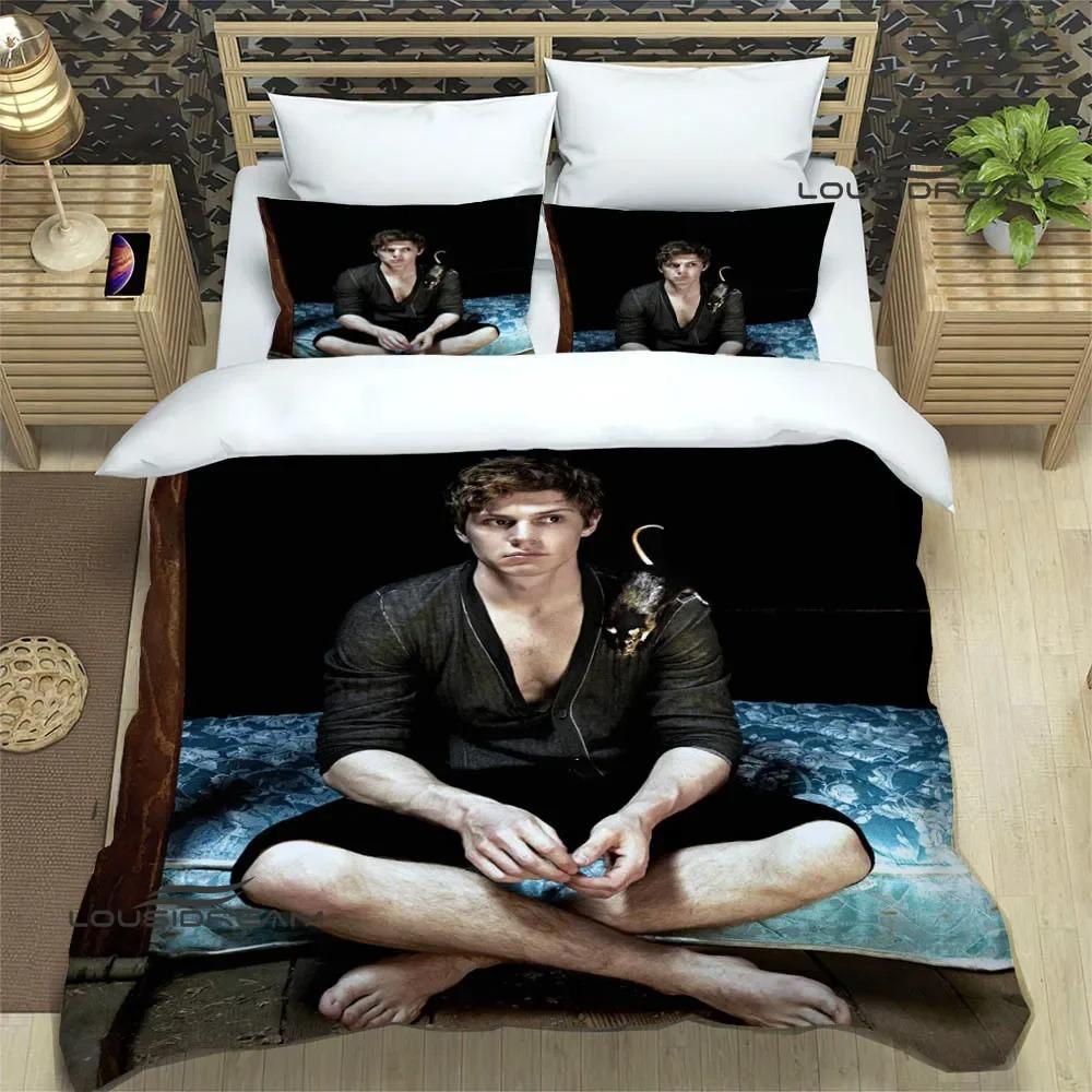 3D Evan Peters Pattern Bedding Sets Exquisite Bed Supplies Set Duvet Cover Bed Comforter Set Bedding Set Luxury Birthday Gift