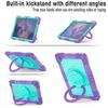 Color Block Protective Case with Wrist Strap for Samsung Tab A9/A9 Plus