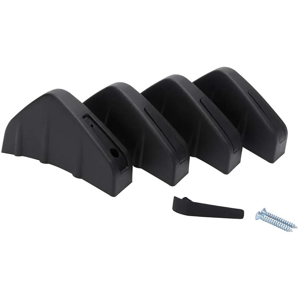 LAICY For Hyundai Veloster 2014-2025 4pcs Rear Bumper Lip Diffuser Splitter Spoiler Shark Fins Car Auto Bumper Lip Anti-crash