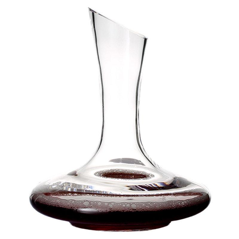 1000ML Superior Flat Base Red Wine Decanter Handmade Crystal Wine Pourer Premium Water Carafe Thickened Wall Wine Bottle Opener