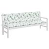 Garden Bench Cushions 2 pcs Leaf Pattern 200x50x7 cm Fabric