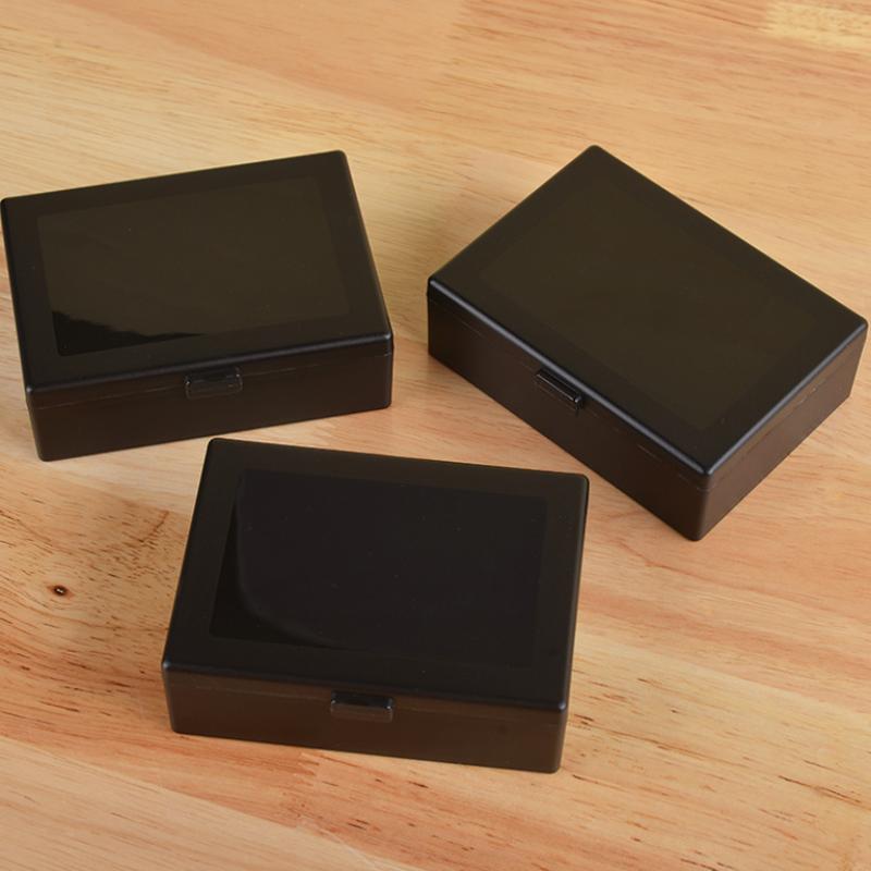 Průhledný plastový úložný box na karty Pocards Malý úložný box na karty Stolní organizér Klasifikační box Kancelářské potřeby