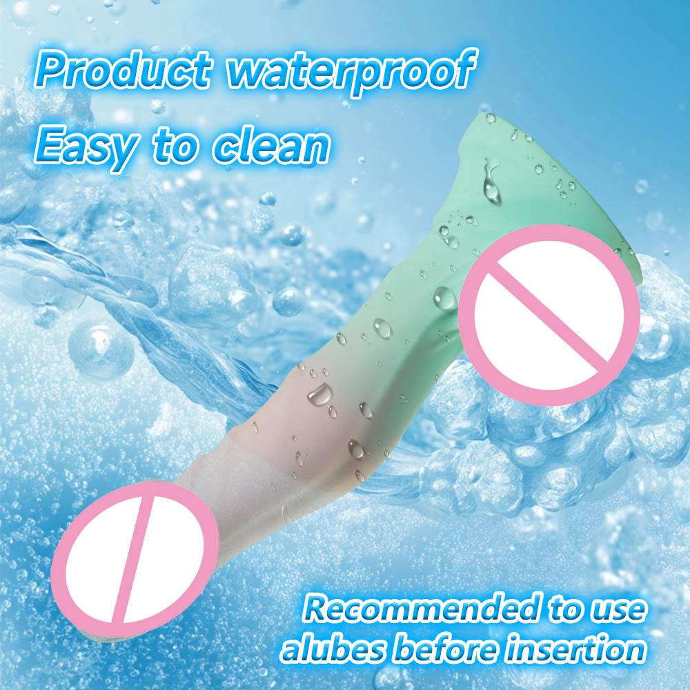 Realistic Waterproof Silicone Penis Adult Sex Toy, Anal Plug Vaginal Masturbator Suction Cup Dildo Massager, Adult Sex Toys 18+