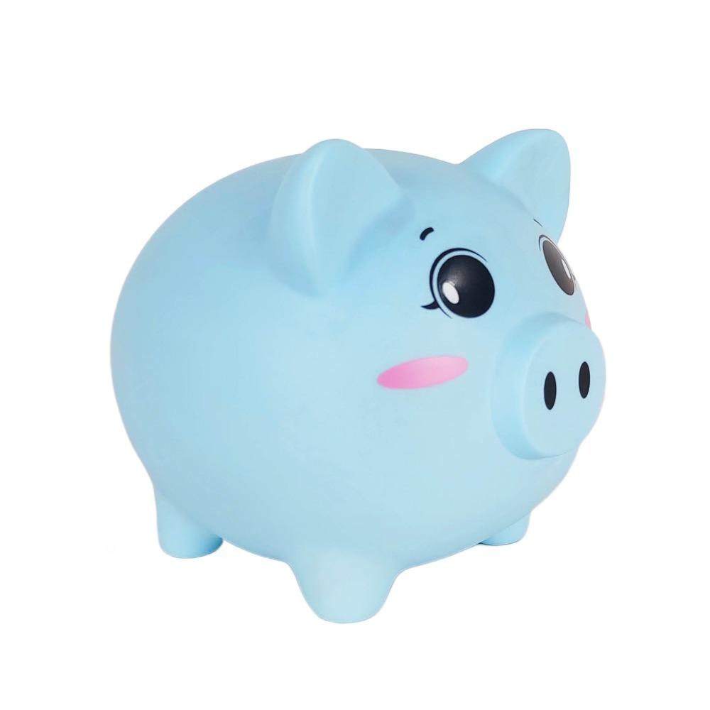 

Decorative Pig Piggy Bank Anti Drop Pig Model Piggy Bank Cartoon Pig Money Boxes Children/Kids S синий