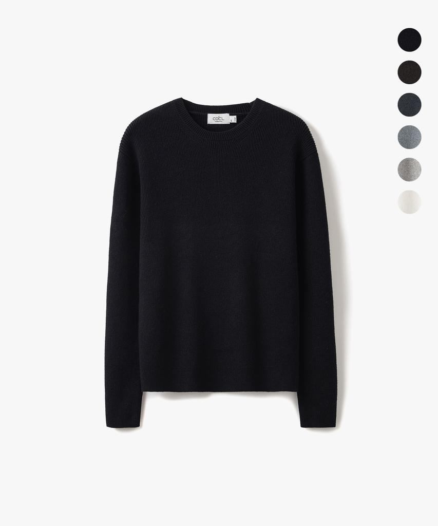 COSTUME O’CLOCK Daily Slim Fit Round Knit 6 Color Cooskt074