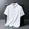 Large Size 8XL Summer Men Polo Shirt Casual Loose Ice Silk Short Sleeve T Shirt Men Quick-drying Business Men Wear