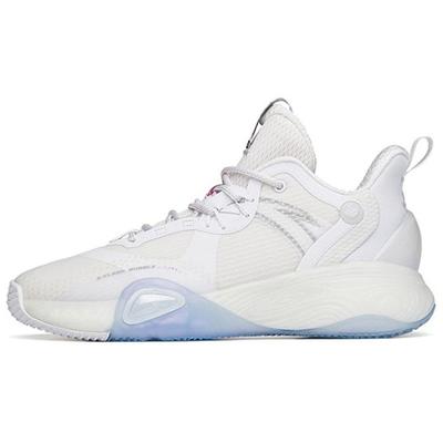 Zapatillas de Baloncesto de Caña Baja con Amortiguación de Burbuja Antideslizantes Resistentes al Desgaste para Hombre Zapatillas Deportivas Blanco Marfil 112211603Q-3